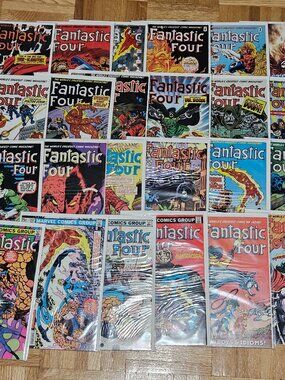 Fantastic Four Bronze & Copper Age Comic Book Lot of 24 Issues - #251-542
